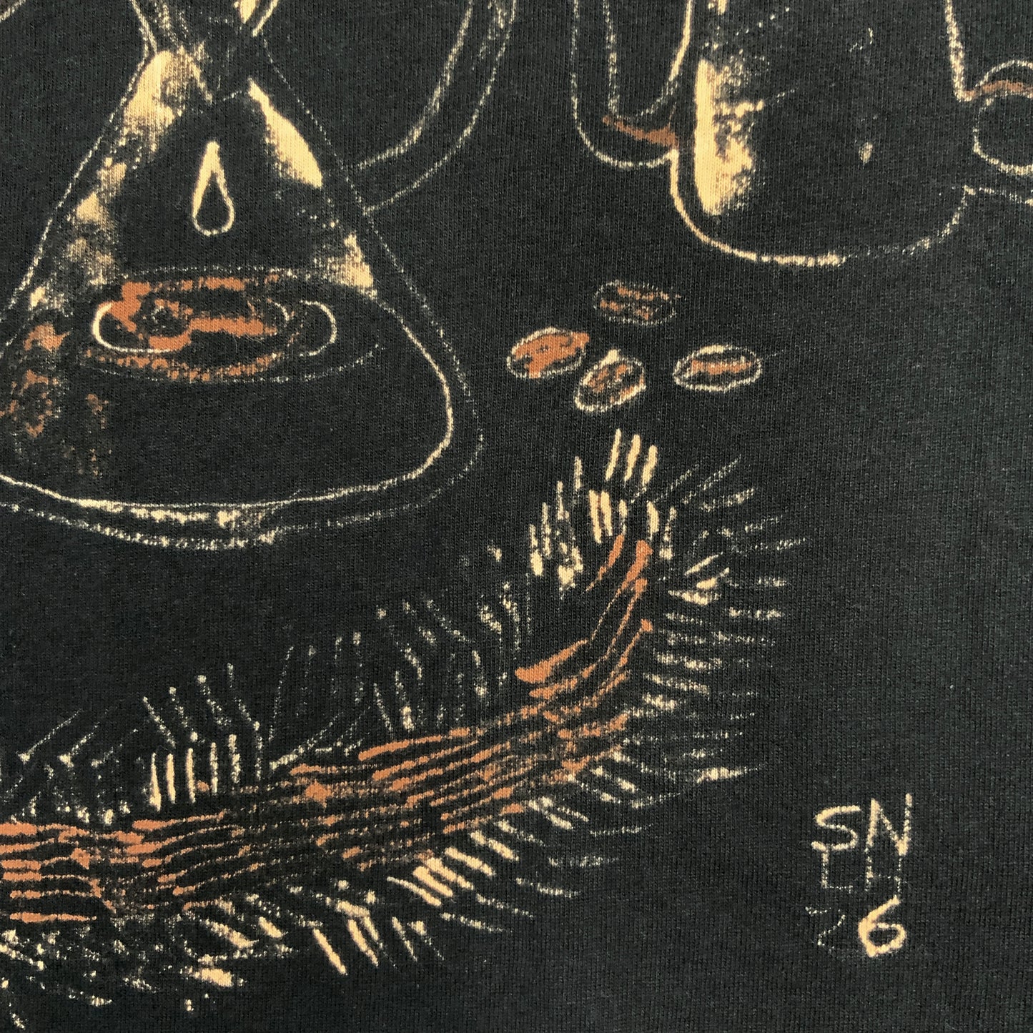 Pour Over Coffee Squirrel - 2X Bleach Painted T-Shirt