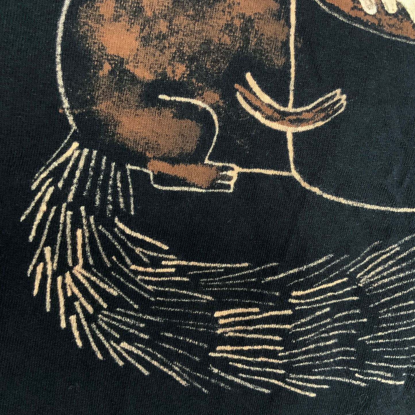 Cappuccino Squirrel - Medium Bleach-Painted T-Shirt