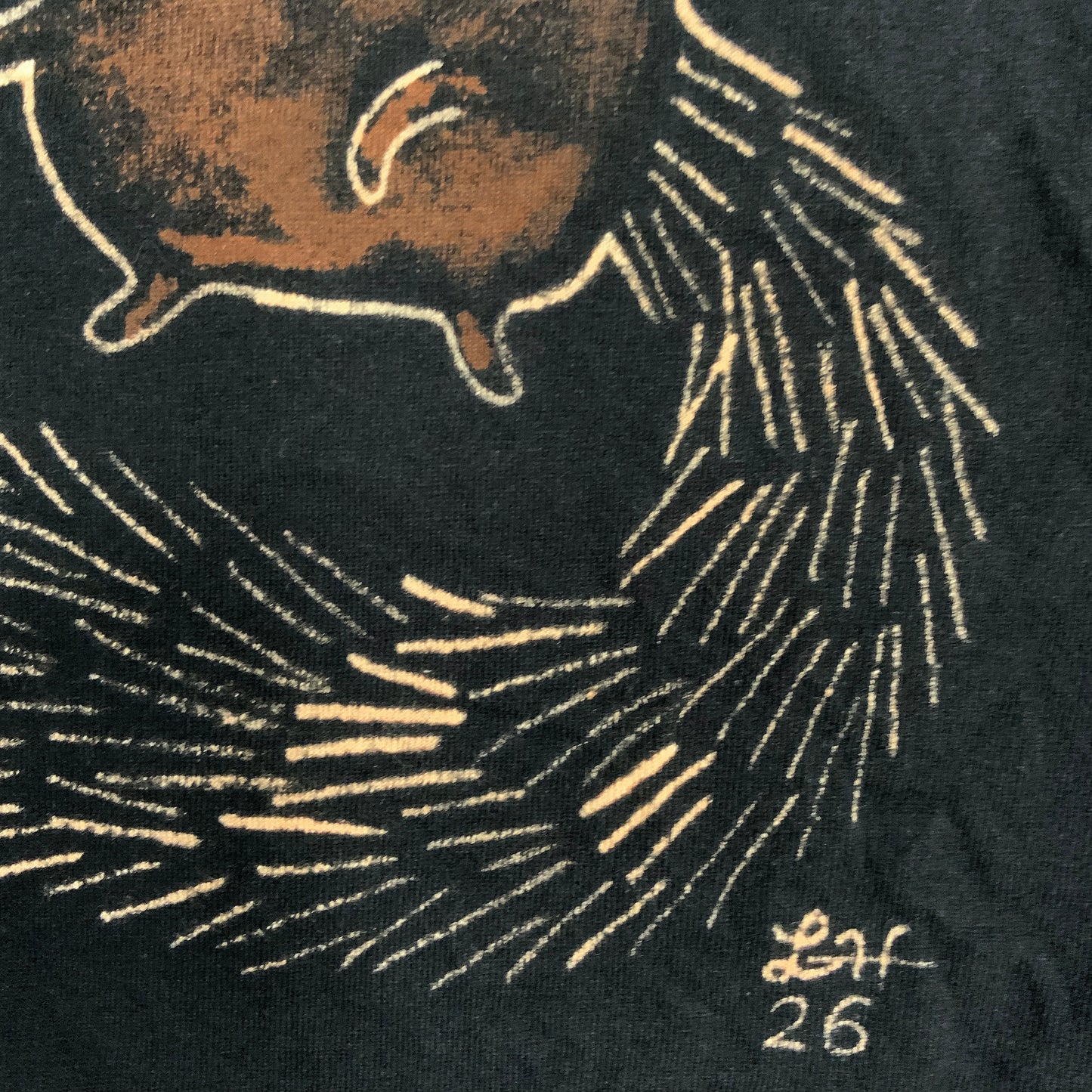 Cocktail Squirrel - XL Bleach-Painted T-Shirt