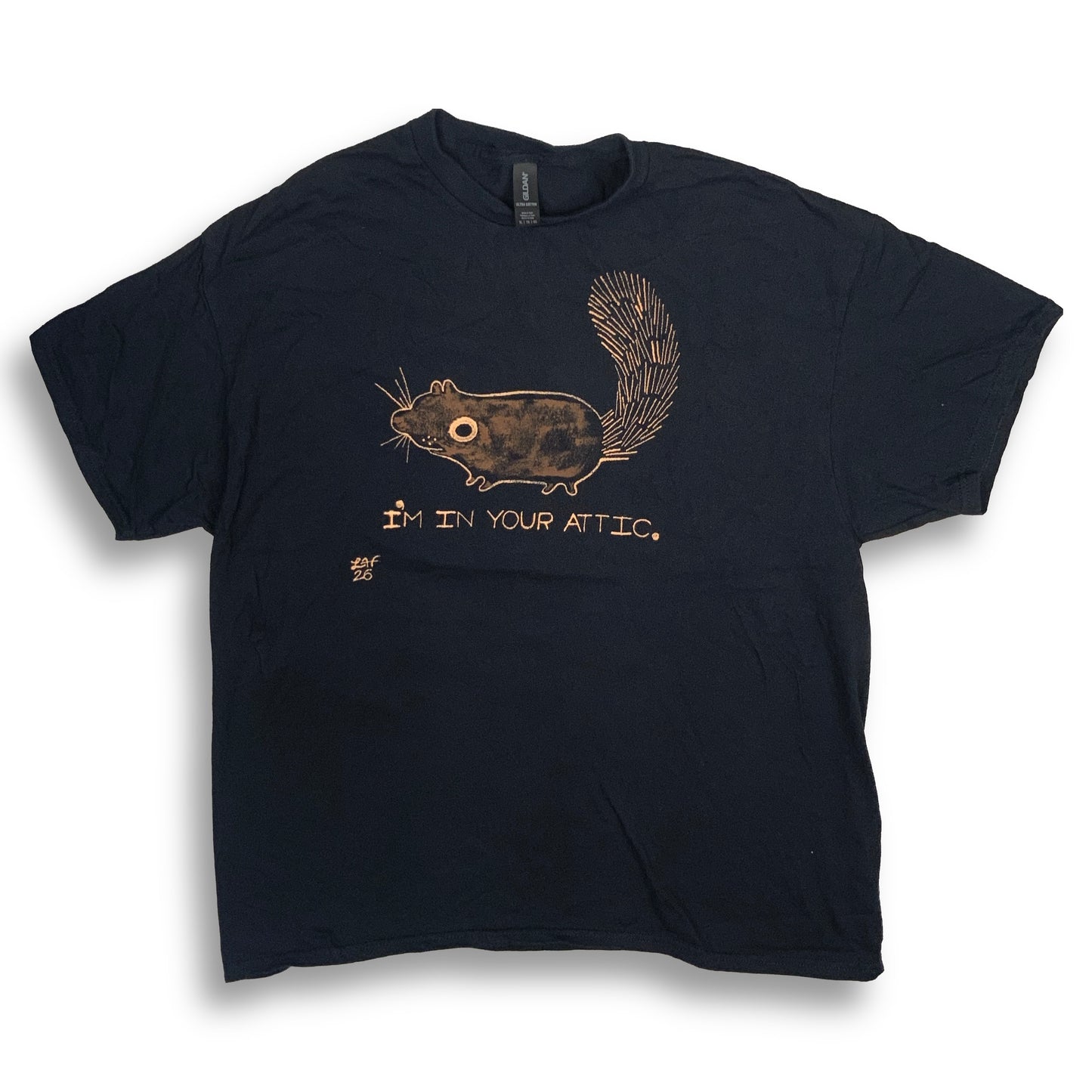 I’m In Your Attic - XL Bleach-Painted T-Shirt
