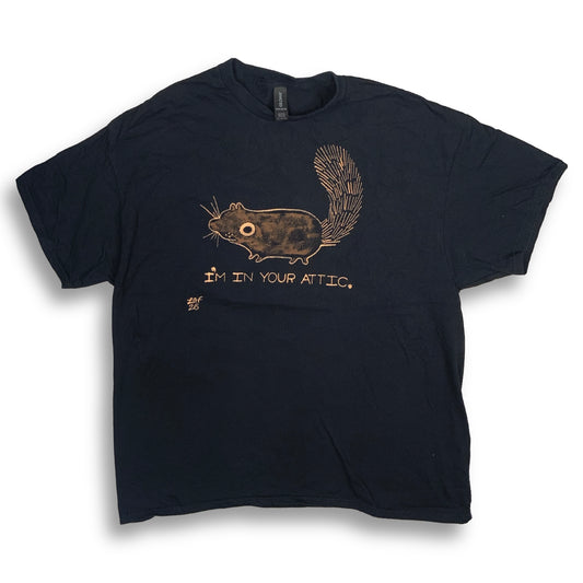 I’m In Your Attic - XL Bleach-Painted T-Shirt