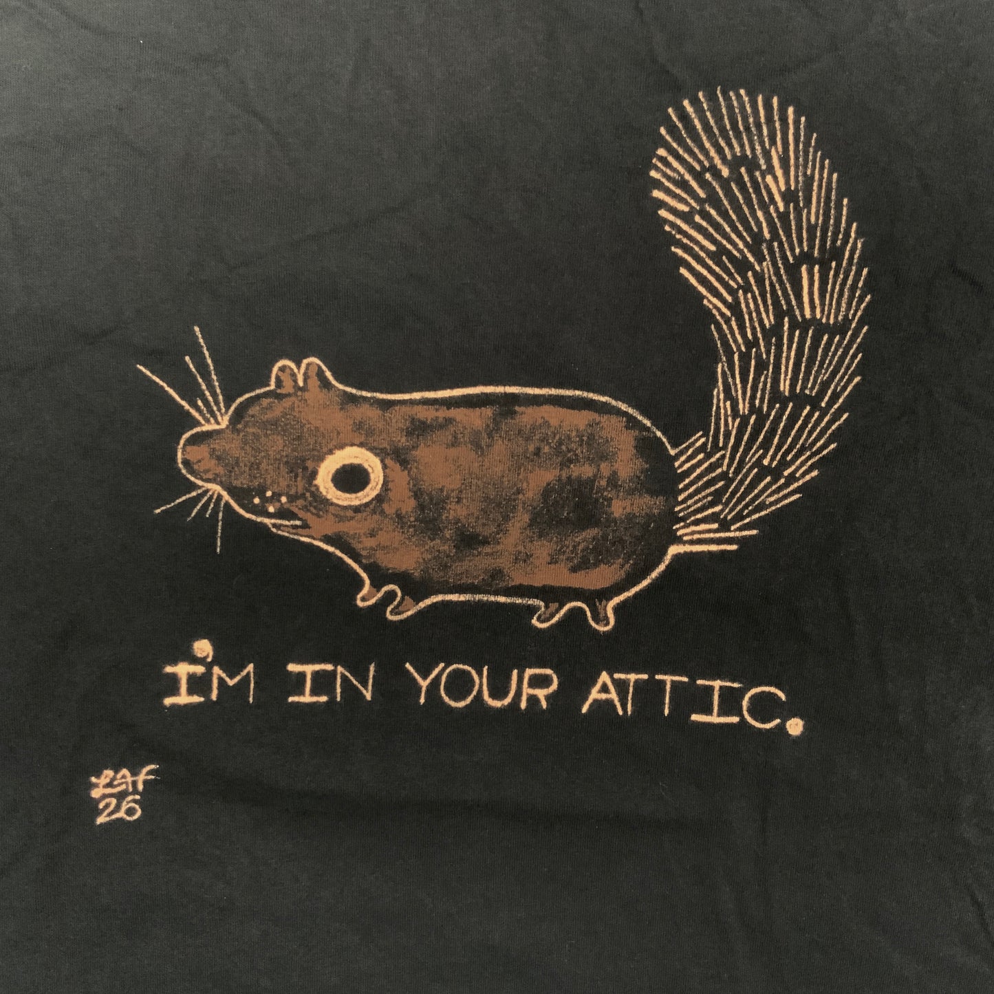 I’m In Your Attic - XL Bleach-Painted T-Shirt