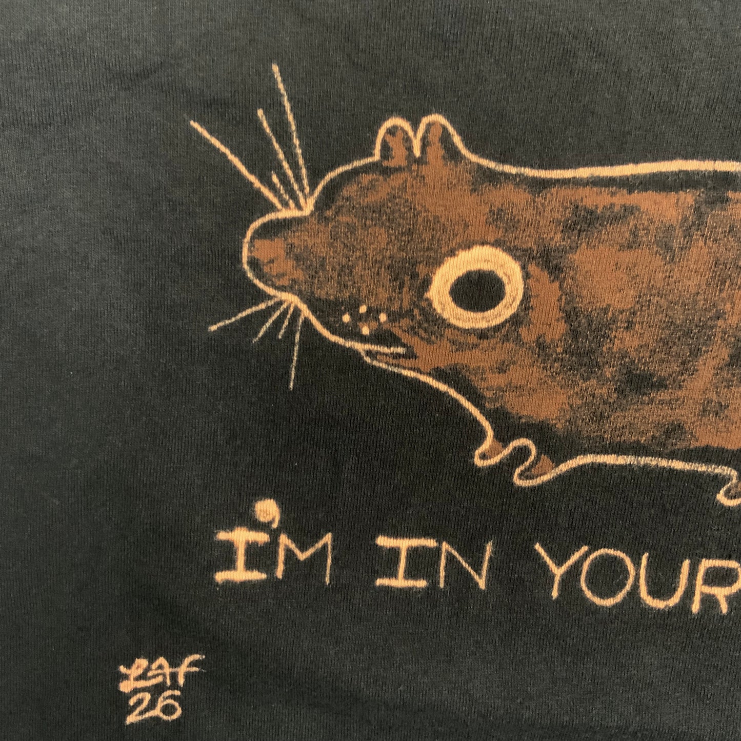I’m In Your Attic - XL Bleach-Painted T-Shirt