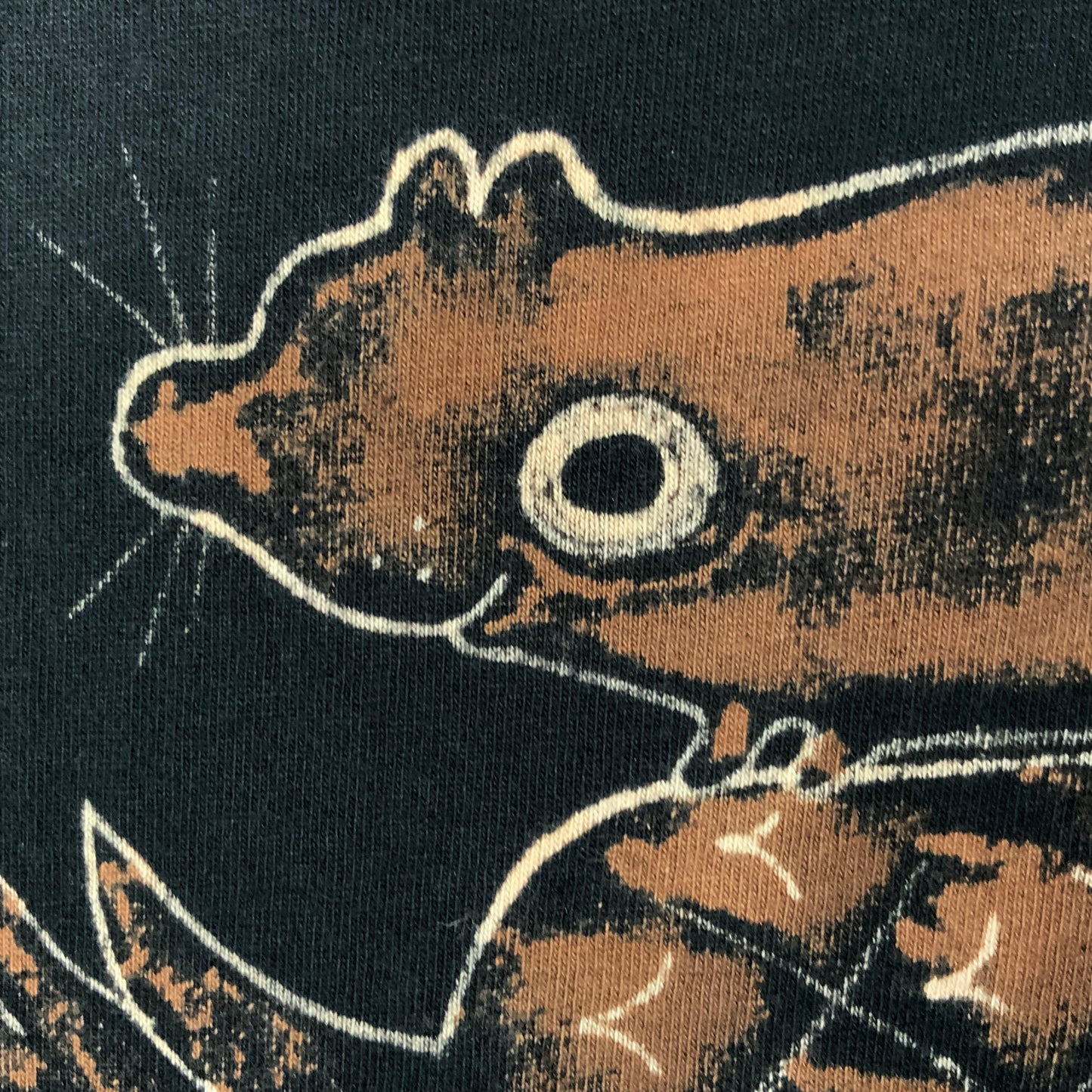 Pineapple Squirrel - Medium Bleach-Painted T-Shirt
