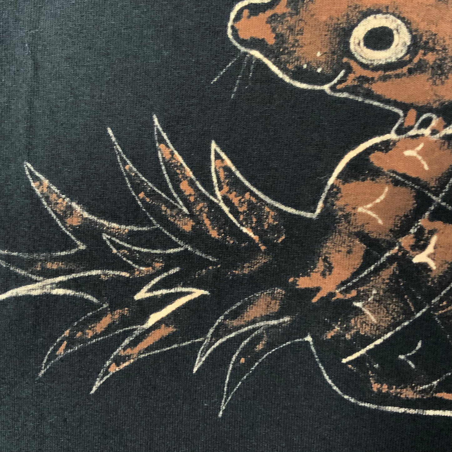 Pineapple Squirrel - Medium Bleach-Painted T-Shirt