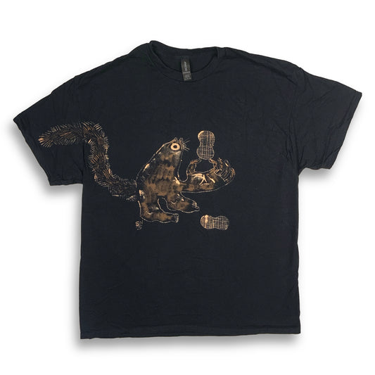 Human Appendages Squirrel - XL Bleach-Painted T-Shirt