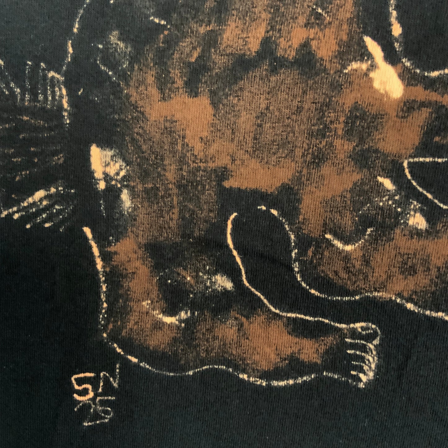 Human Appendages Squirrel - XL Bleach-Painted T-Shirt