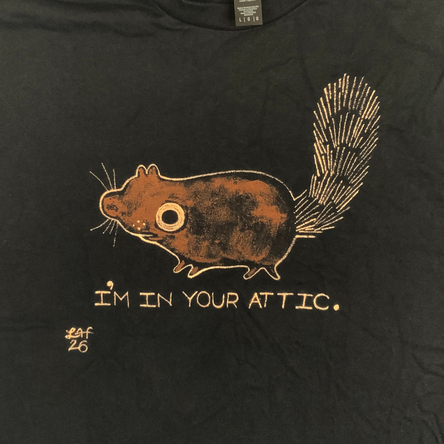 I’m In Your Attic - Large Bleach-Painted T-Shirt
