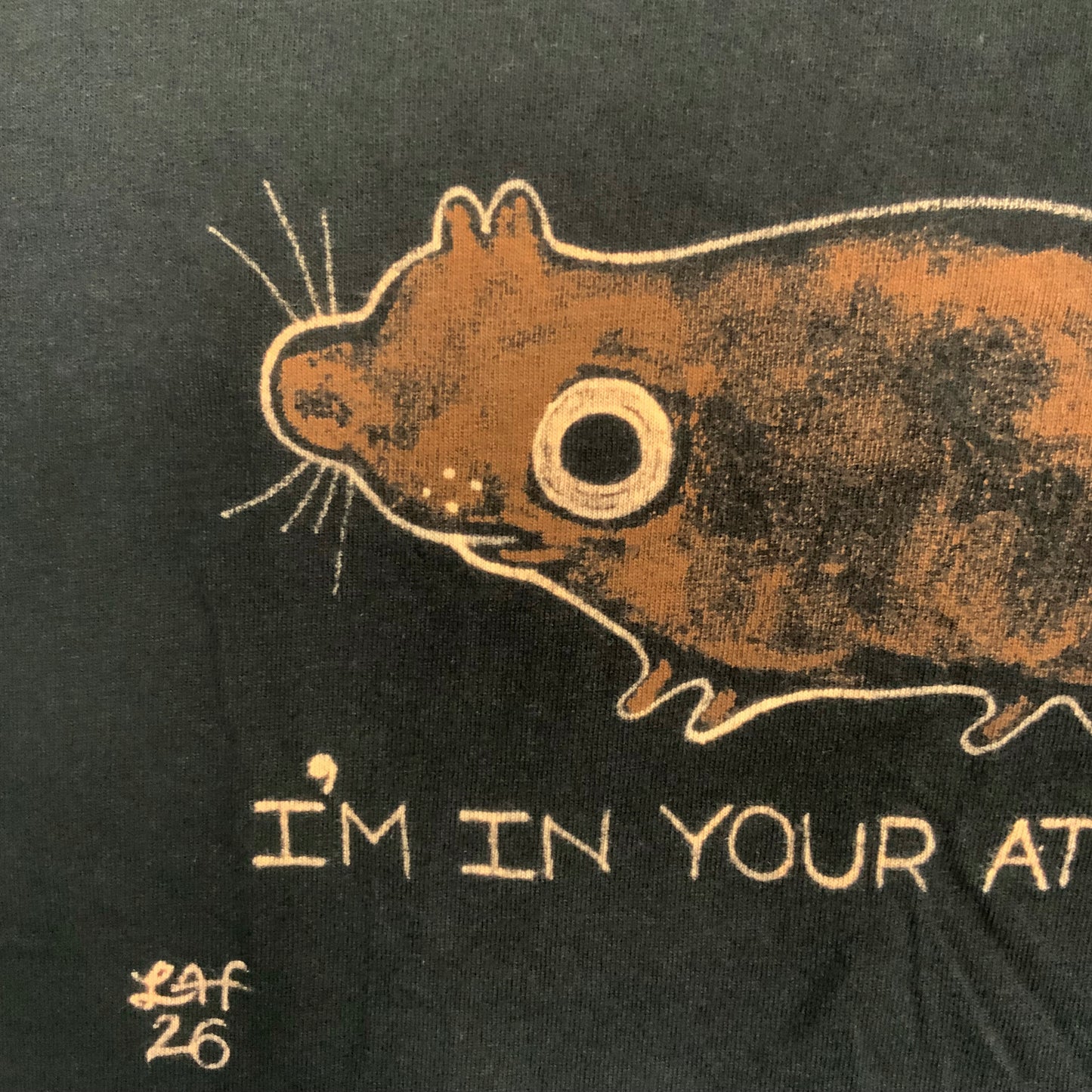 I’m In Your Attic - Large Bleach-Painted T-Shirt