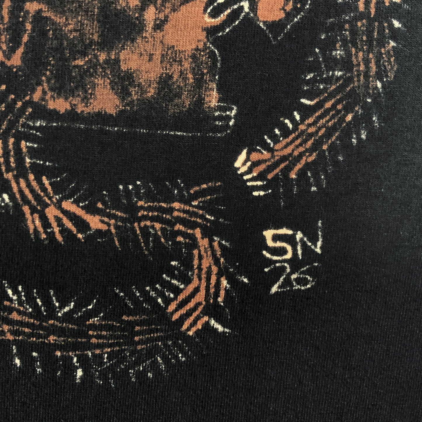 Squirrel Loop - Large Bleach-Painted T-Shirt