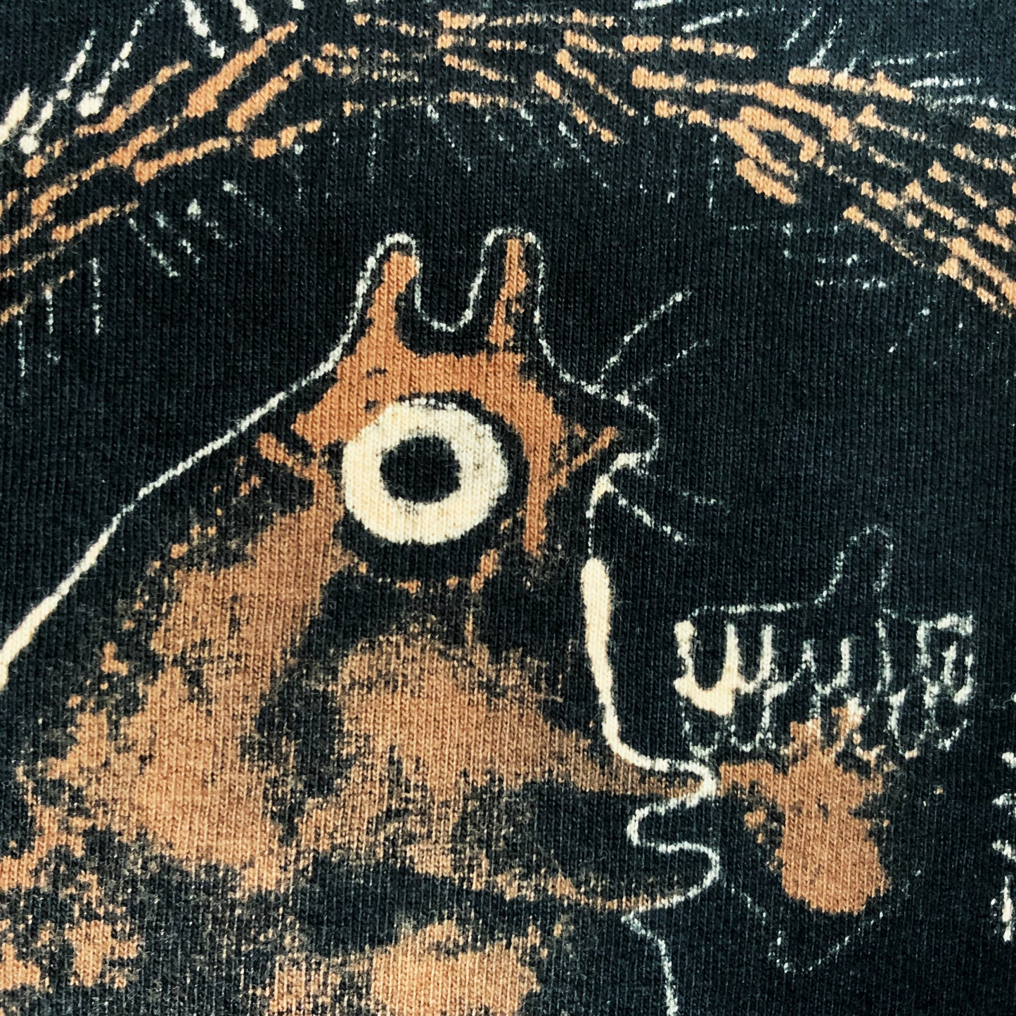 Squirrel Loop - Large Bleach-Painted T-Shirt