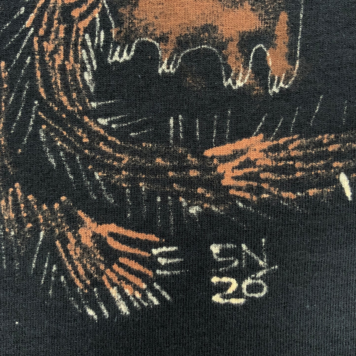 Squirrel Loop - XL Bleach-Painted T-Shirt