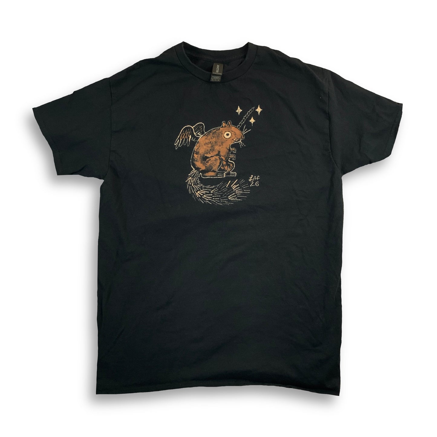 Squirrelicorn - Medium Bleach-Painted T-Shirt