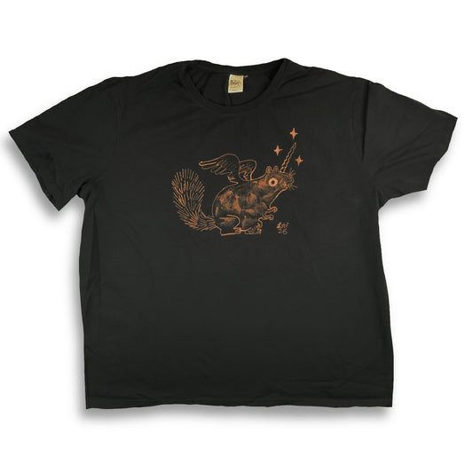 Squirrelicorn - 4XL (fits like 3XL) Bleach-Painted T-Shirt