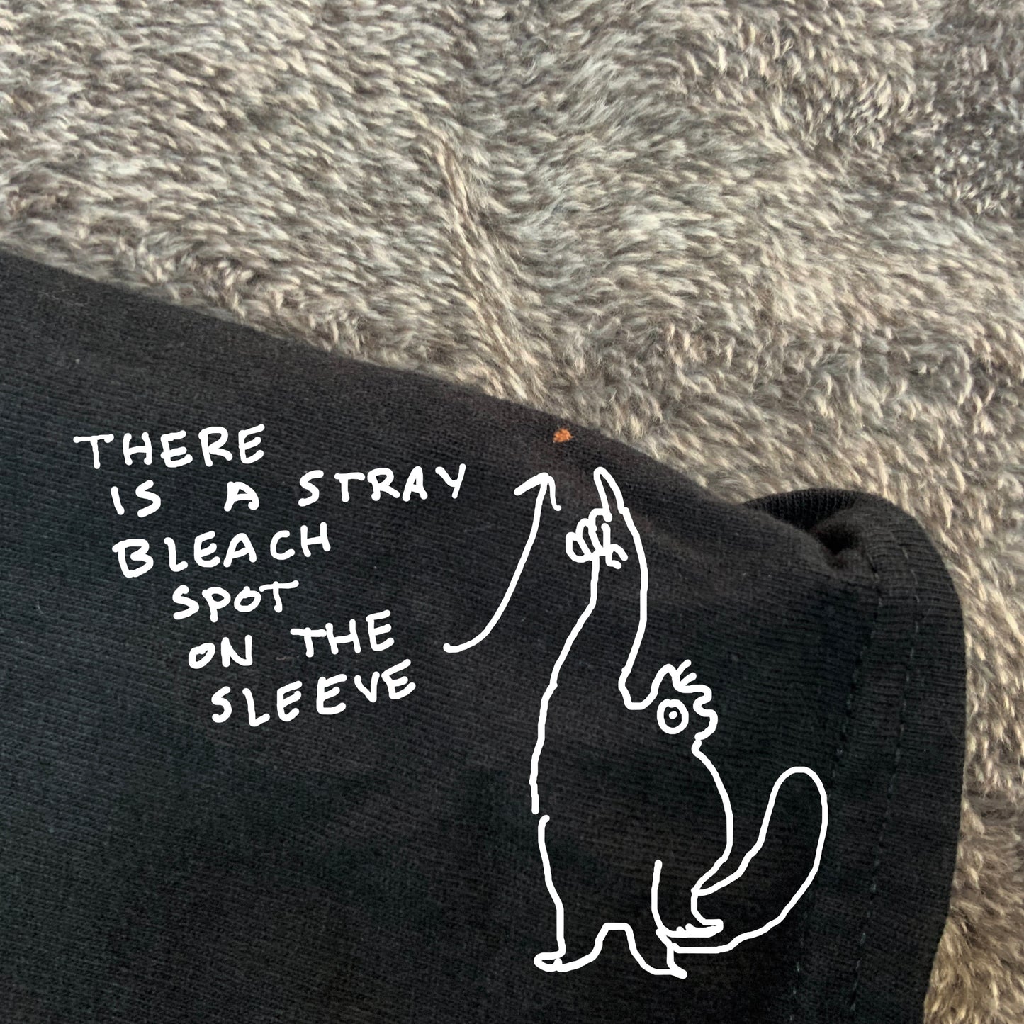 Squirrelicorn - Medium Bleach-Painted T-Shirt