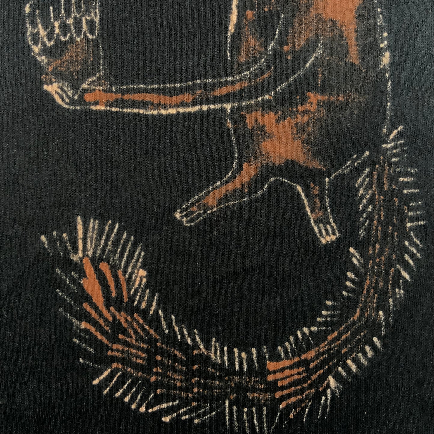 Birth of Squenus - Large Bleach-Painted T-Shirt